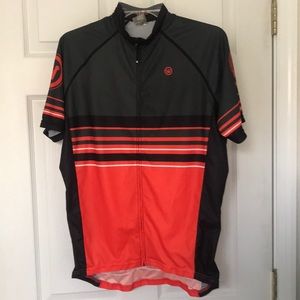 Canari Large Orange and Black Cycling Jersey Shirt
